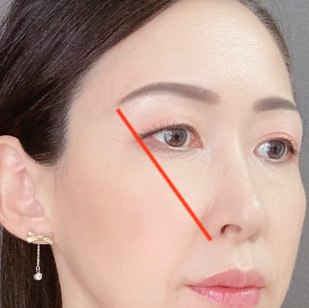 50歳からのメンズ美容２０２１０８０２／１＿眉尻の位置