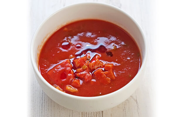 トマトジュースで作る麻辣系中華スープ