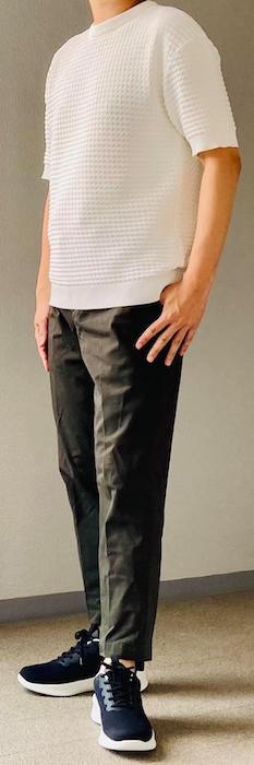 モテる男の１万円服装術２０２１０９０８／右（ユニクロ）